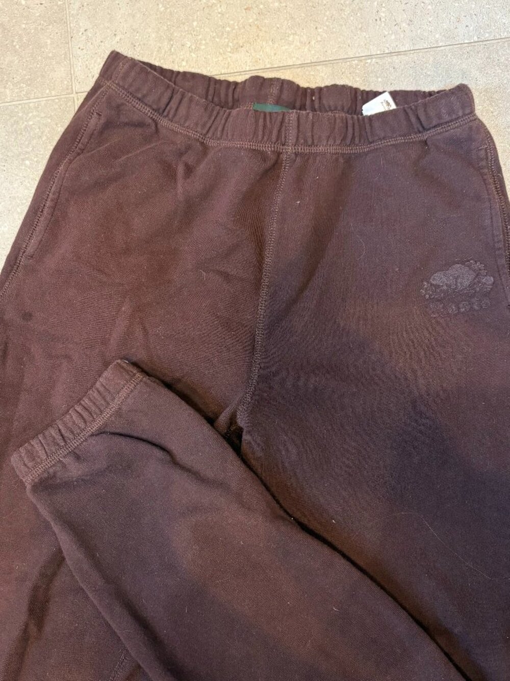 Roots Dark Brown Joggers XS